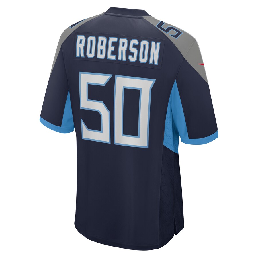 Tennessee Titans Derick Roberson Game Navy Football Jersey product image