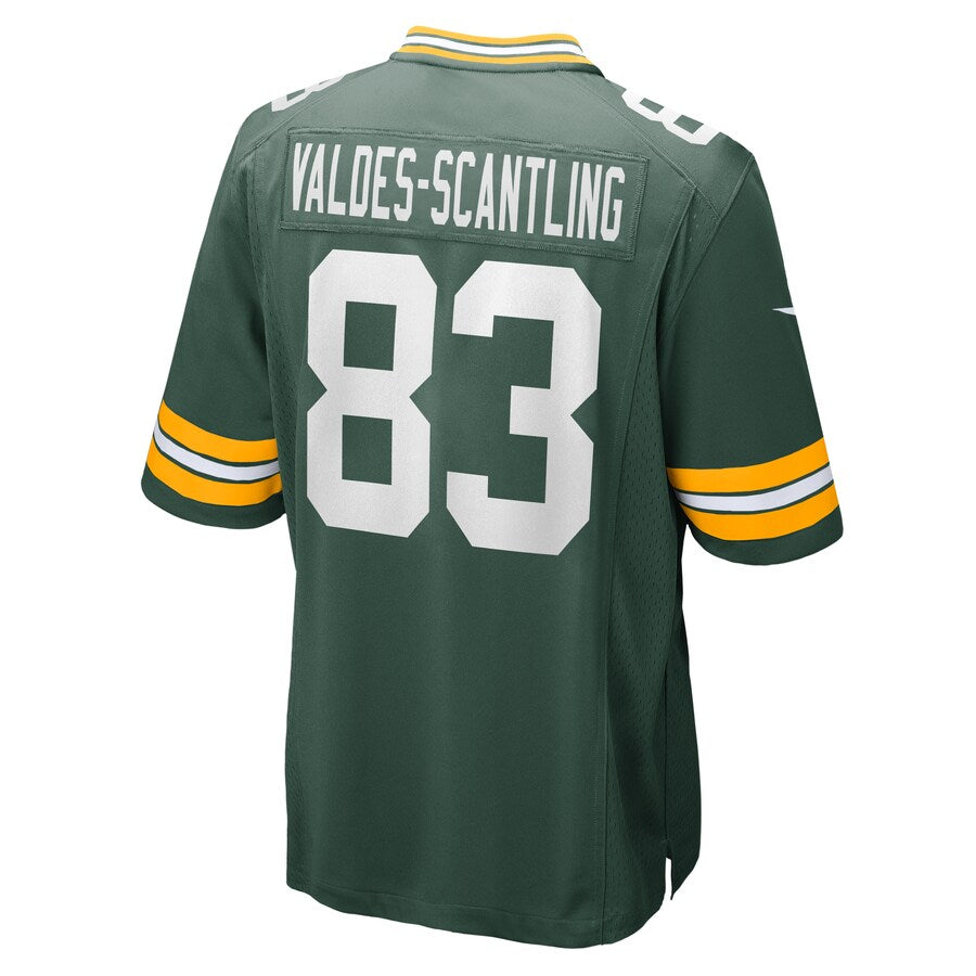 Green Bay Packers Marquez Valdes-Scantling Game Green Football Jersey product image