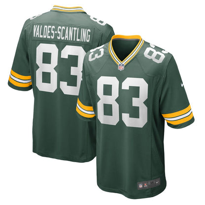 Green Bay Packers Marquez Valdes-Scantling Game Green Football Jersey product image