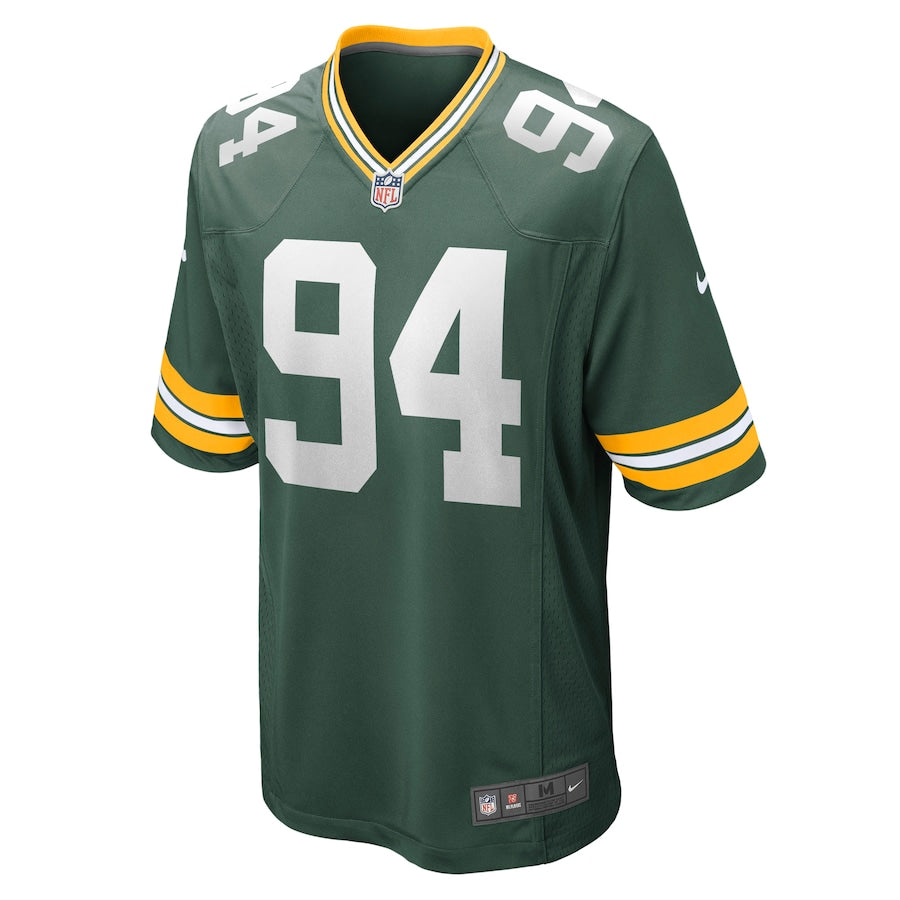 Green Bay Packers Dean Lowry Game Green Football Jersey product image