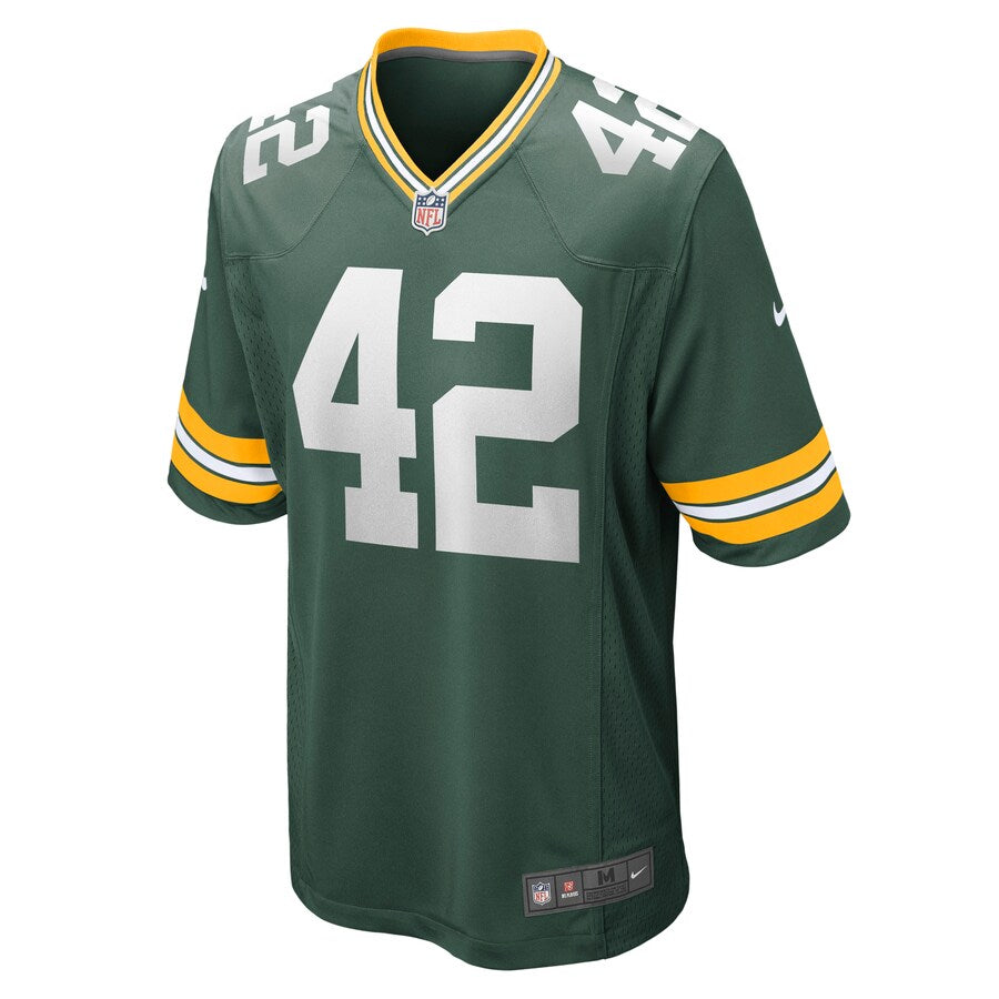 Green Bay Packers Oren Burks Game Green Football Jersey product image