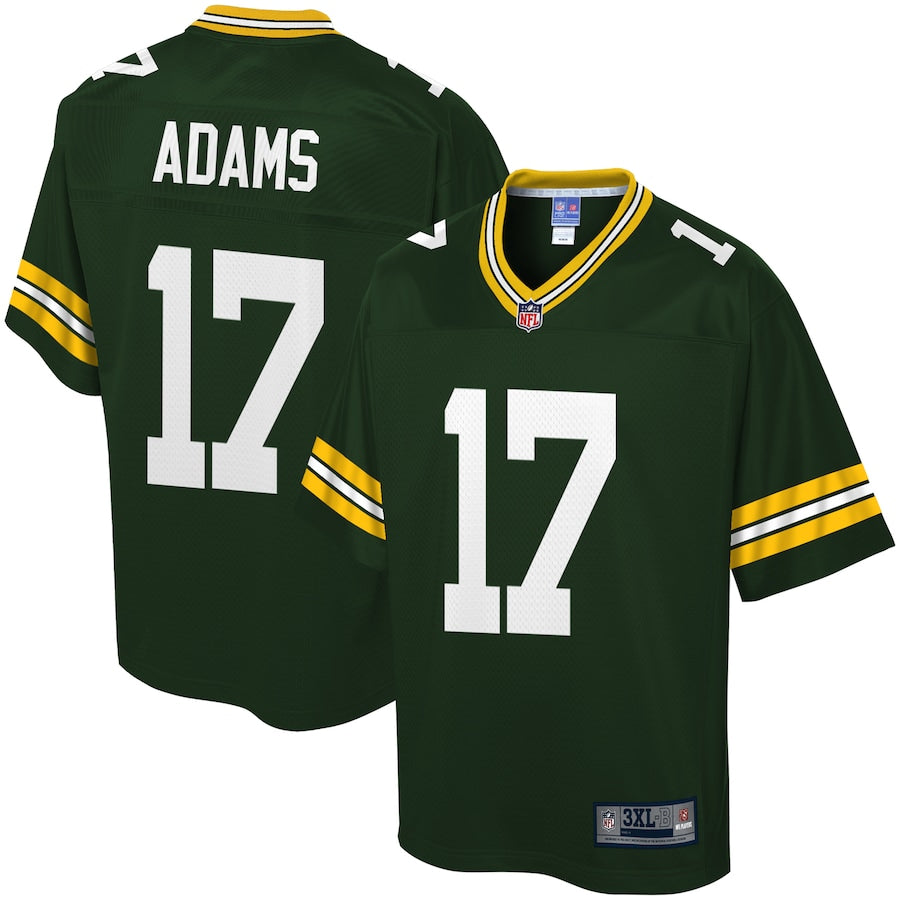 Green Bay Packers Davante Adams Pro Line Big & Tall Green Football Jersey product image