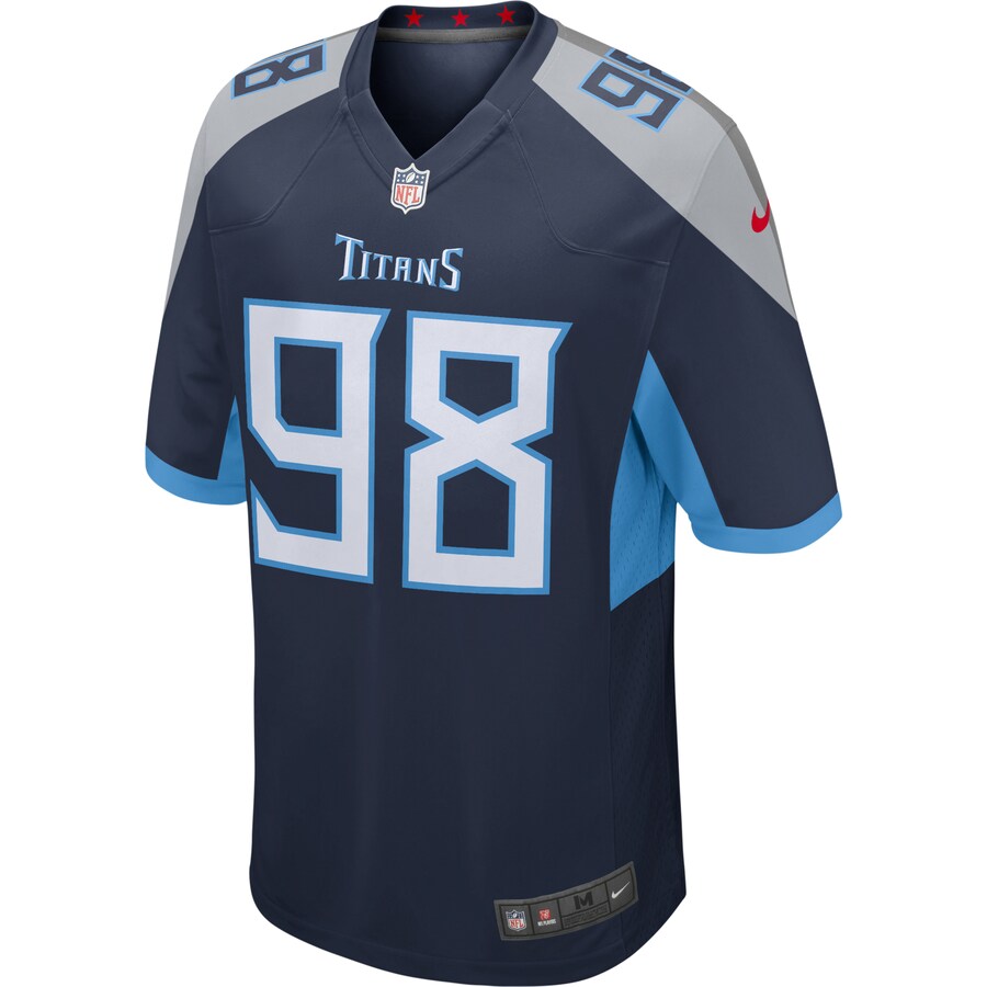 Tennessee Titans Jeffery Simmons Game Navy Football Jersey product image