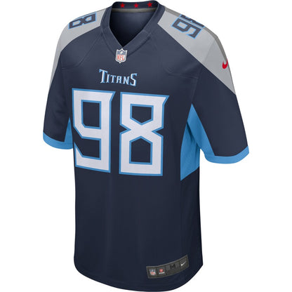 Tennessee Titans Jeffery Simmons Game Navy Football Jersey product image