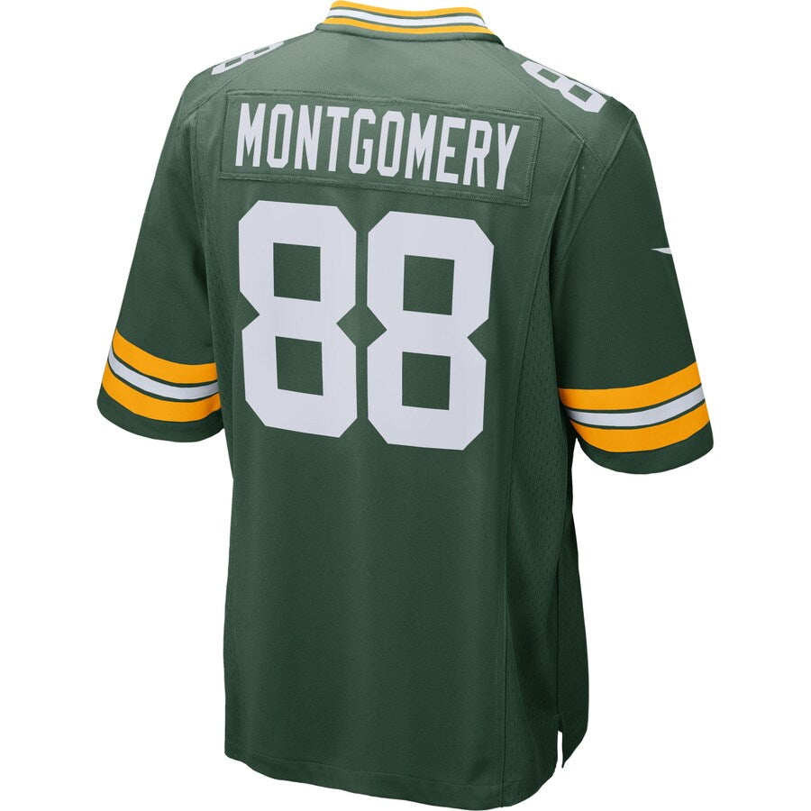 Green Bay Packers Ty Montgomery Game Green Football Jersey product image