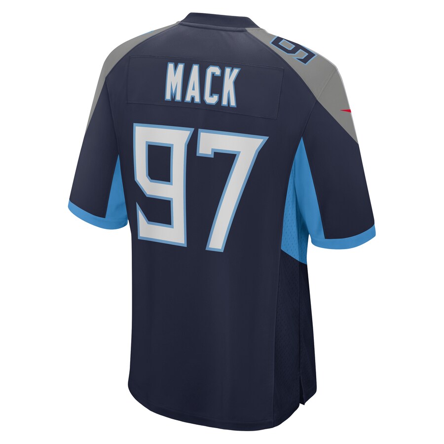 Tennessee Titans Isaiah Mack Game Navy Football Jersey product image