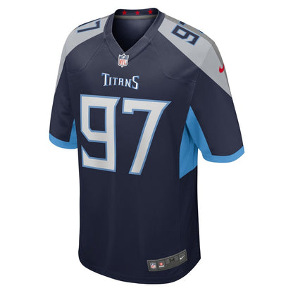 Tennessee Titans Isaiah Mack Game Navy Football Jersey product image