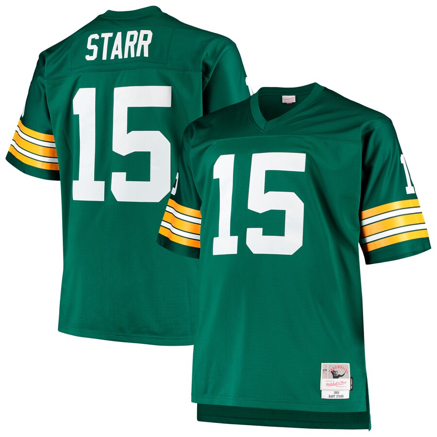 Green Bay Packers Bart Starr 1968 Big & Tall Green Football Jersey product image