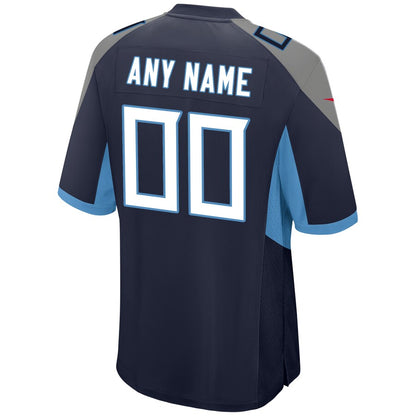 Tennessee Titans Navy Custom Navy Football Jersey product image