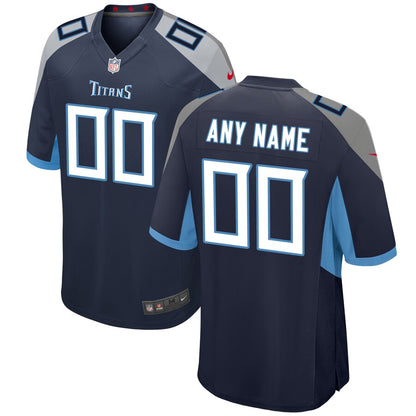 Tennessee Titans Navy Custom Navy Football Jersey product image