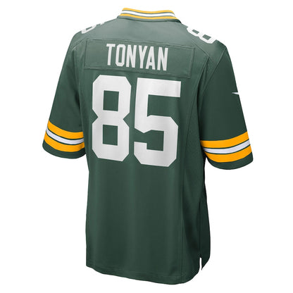 Green Bay Packers Robert Tonyan Game Green Football Jersey product image