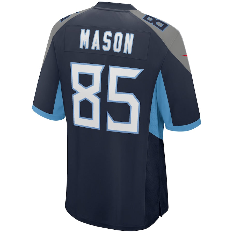 Tennessee Titans Derrick Mason Game Navy Football Jersey product image