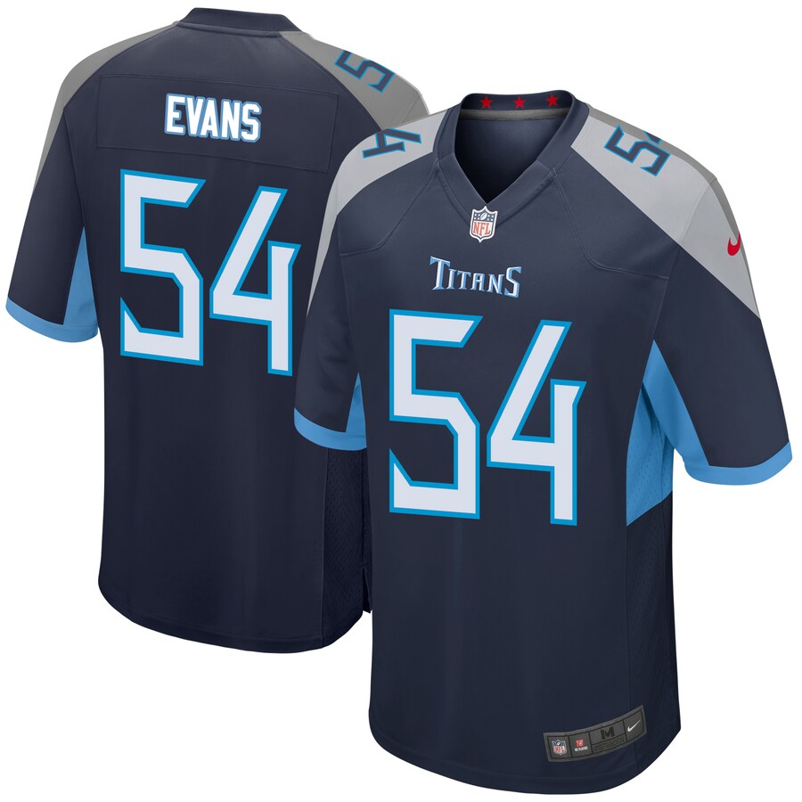 Tennessee Titans Rashaan Evans Game Navy Football Jersey product image