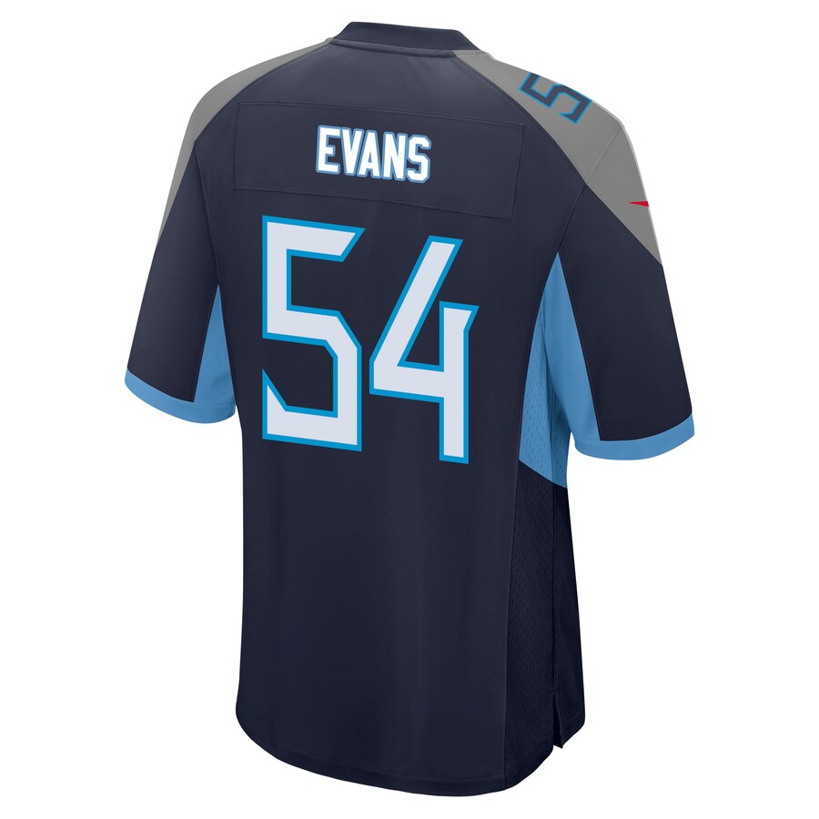 Tennessee Titans Rashaan Evans Game Navy Football Jersey product image
