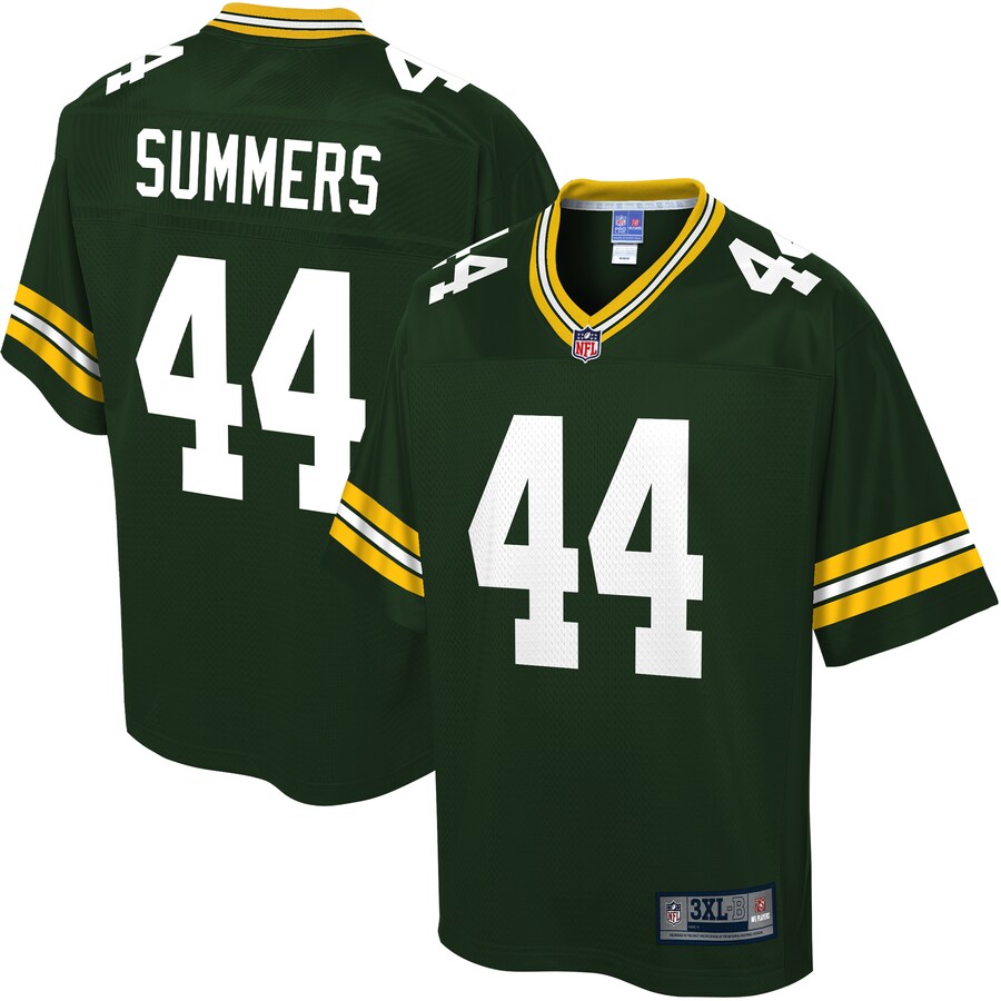 Green Bay Packers Ty Summers Pro Line Big & Tall Green Football Jersey product image