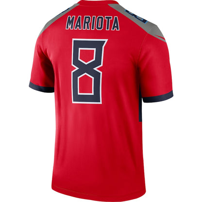 Tennessee Titans Marcus Mariota Red Football Jersey product image