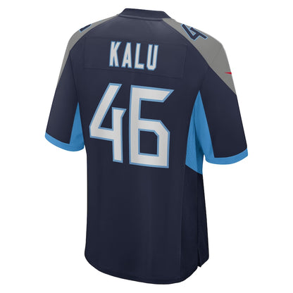 Tennessee Titans Joshua Kalu Game Navy Football Jersey product image