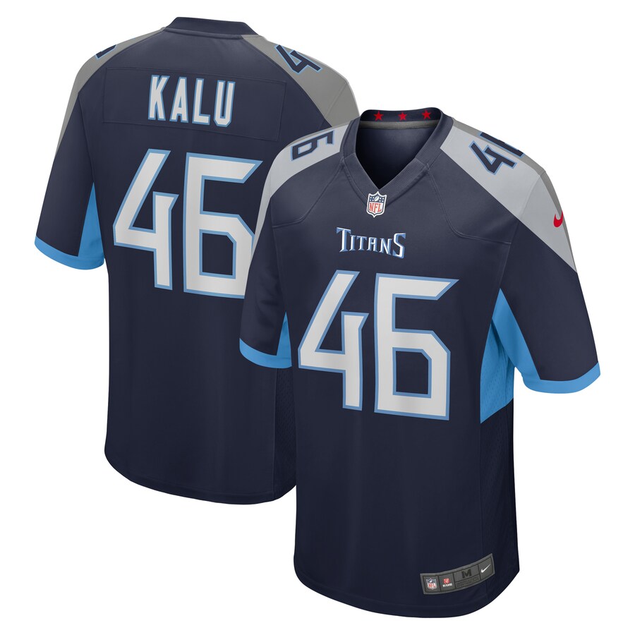 Tennessee Titans Joshua Kalu Game Navy Football Jersey product image