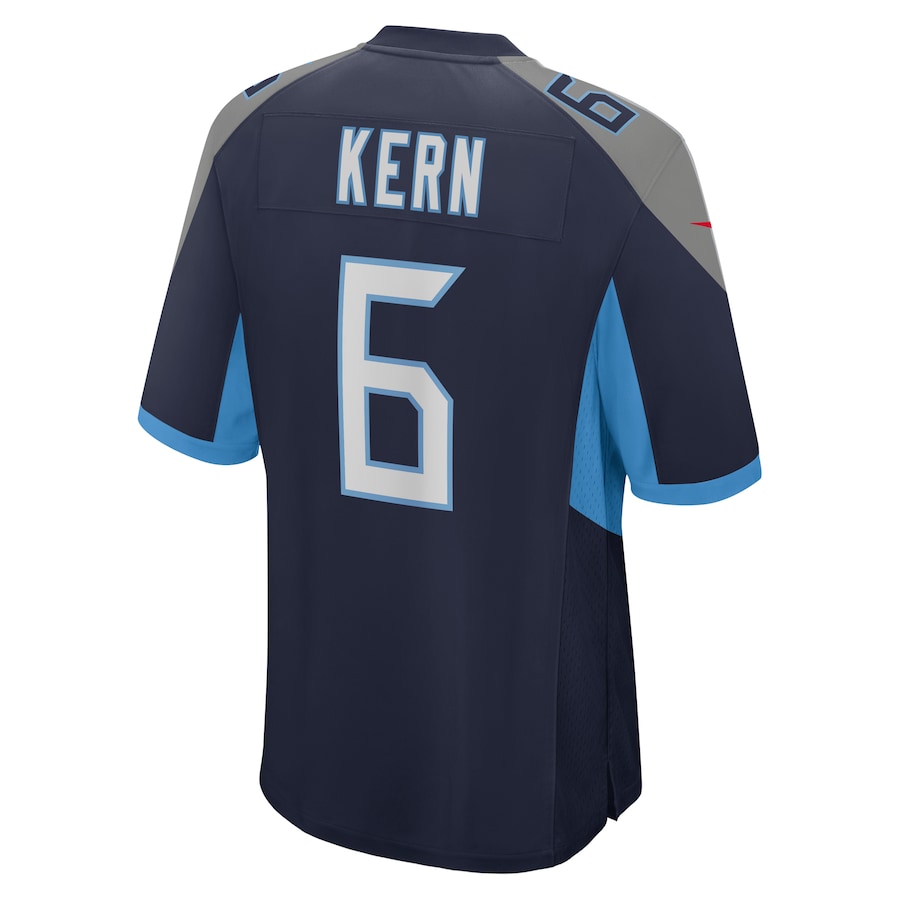 Tennessee Titans Brett Kern Game Navy Football Jersey product image