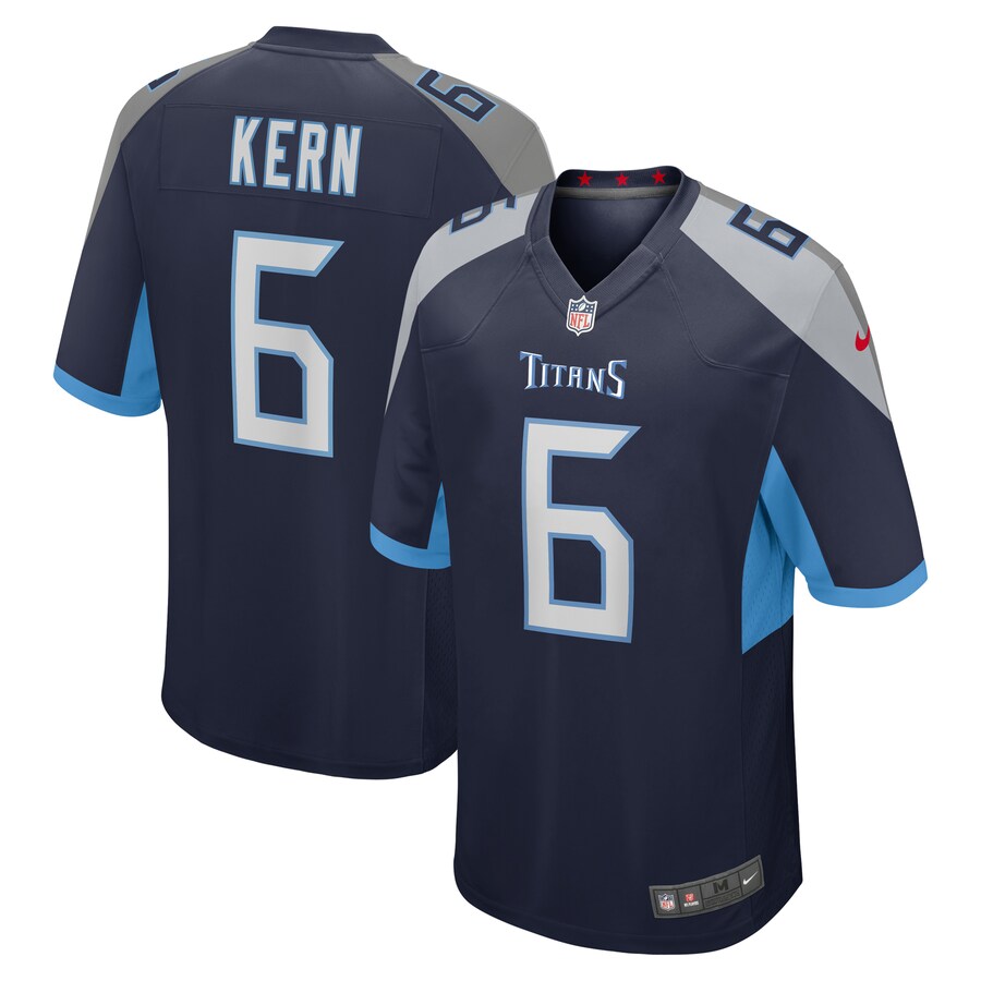 Tennessee Titans Brett Kern Game Navy Football Jersey product image