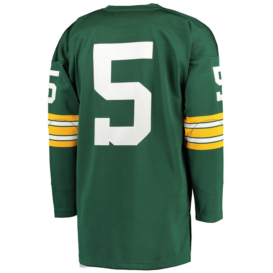 Green Bay Packers Paul Hornung 1961 Throwback Green Football Jersey product image