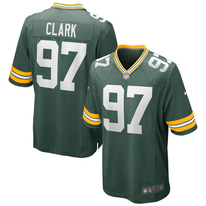 Green Bay Packers Kenny Clark Game Green Football Jersey product image