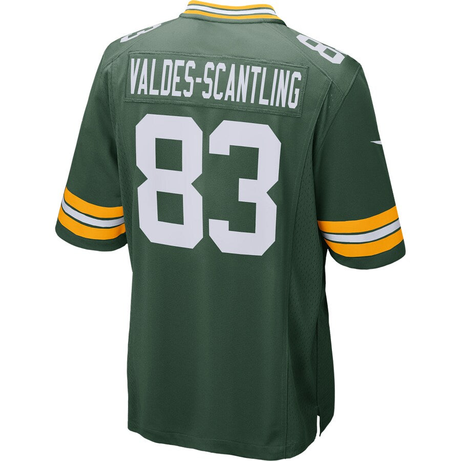Green Bay Packers Marquez Valdes-Scantling Game Green Football Jersey product image