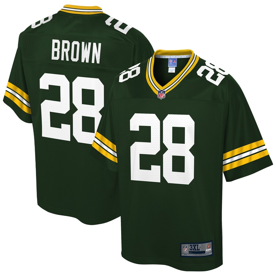 Green Bay Packers Tony Brown Pro Line Big & Tall Green Football Jersey product image