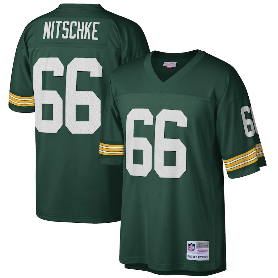 Green Bay Packers Ray Nitschke Legacy Green Football Jersey product image