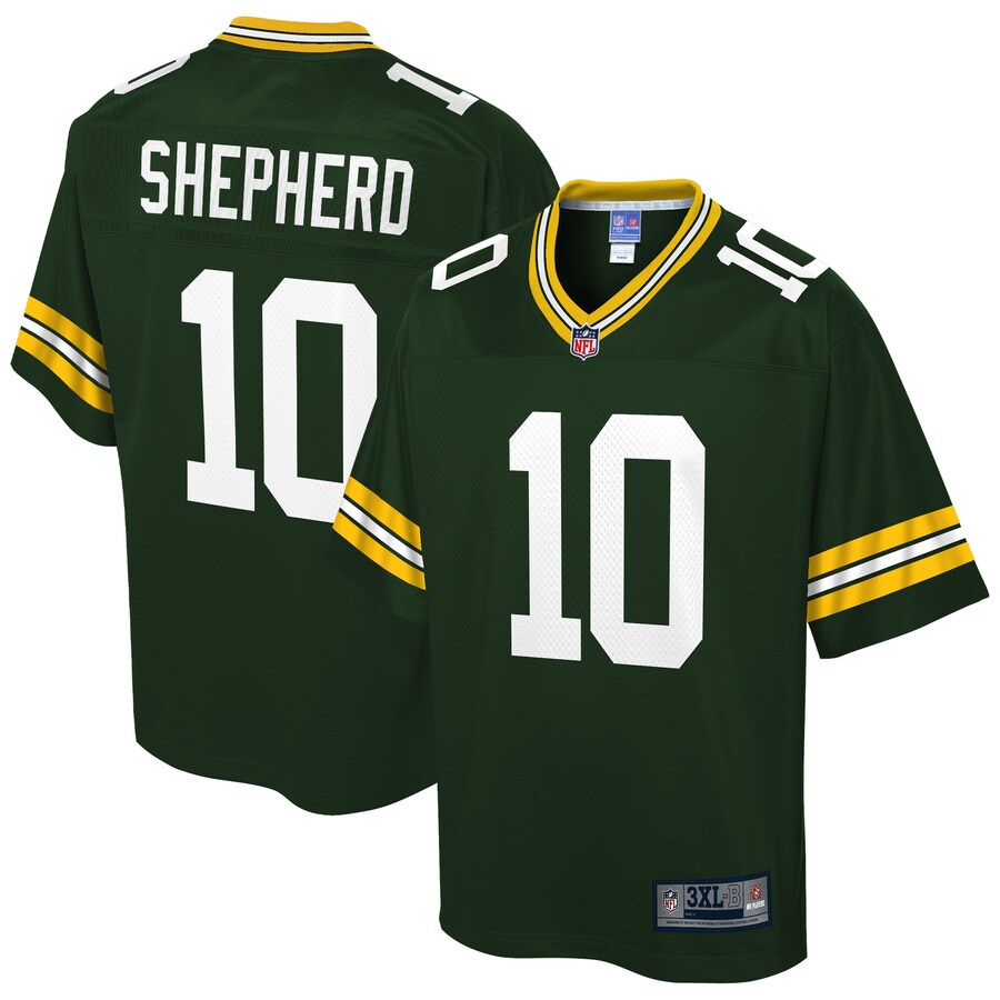 Green Bay Packers Darrius Shepherd Pro Line Big & Tall Green Football Jersey product image