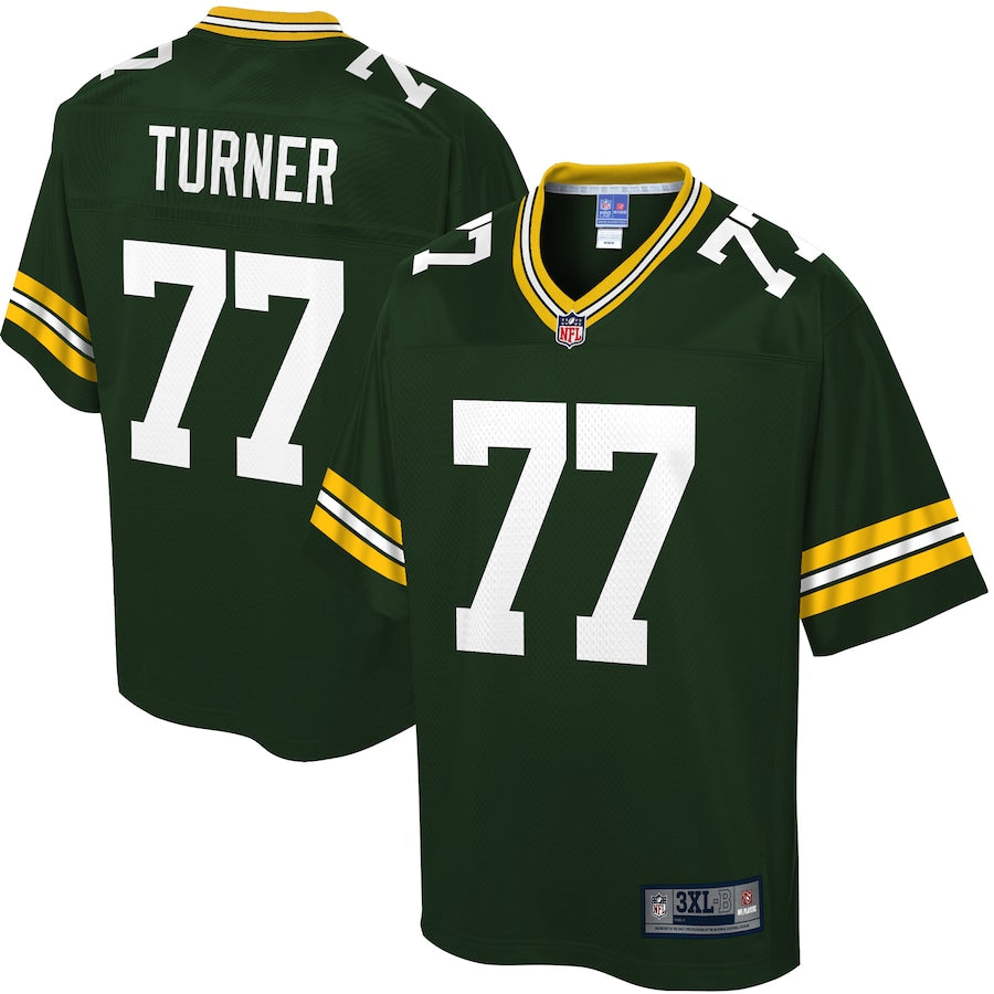 Green Bay Packers Billy Turner Pro Line Big & Tall Green Football Jersey product image