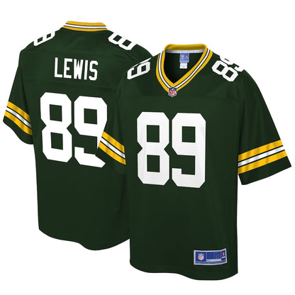 Green Bay Packers Marcedes Lewis Pro Line Big & Tall Green Football Jersey product image