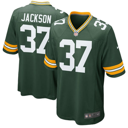Green Bay Packers Josh Jackson Game Green Football Jersey product image