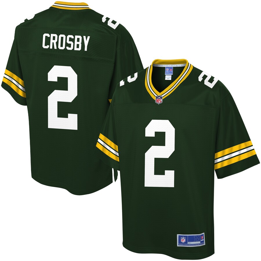 Green Bay Packers Mason Crosby Pro Line Team Color Green Football Jersey product image
