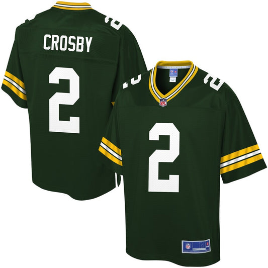 Green Bay Packers Mason Crosby Pro Line Team Color Green Football Jersey product image