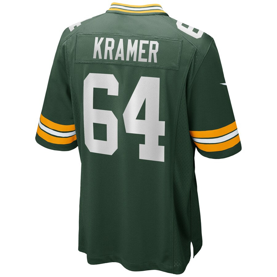 Green Bay Packers Jerry Kramer Game Green Football Jersey product image