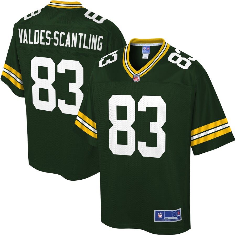 Green Bay Packers Marquez Valdes-Scantling Pro Line Green Football Jersey product image