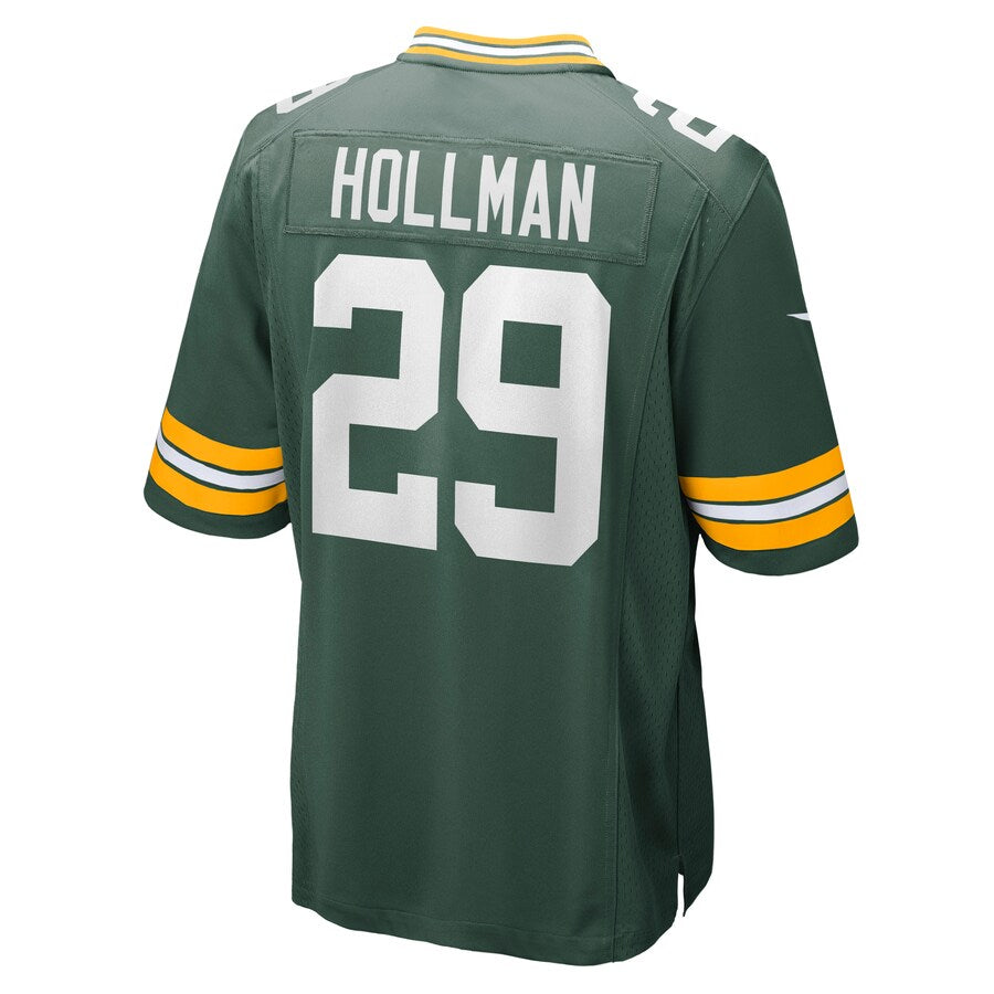 Green Bay Packers Ka'dar Hollman Game Green Football Jersey product image