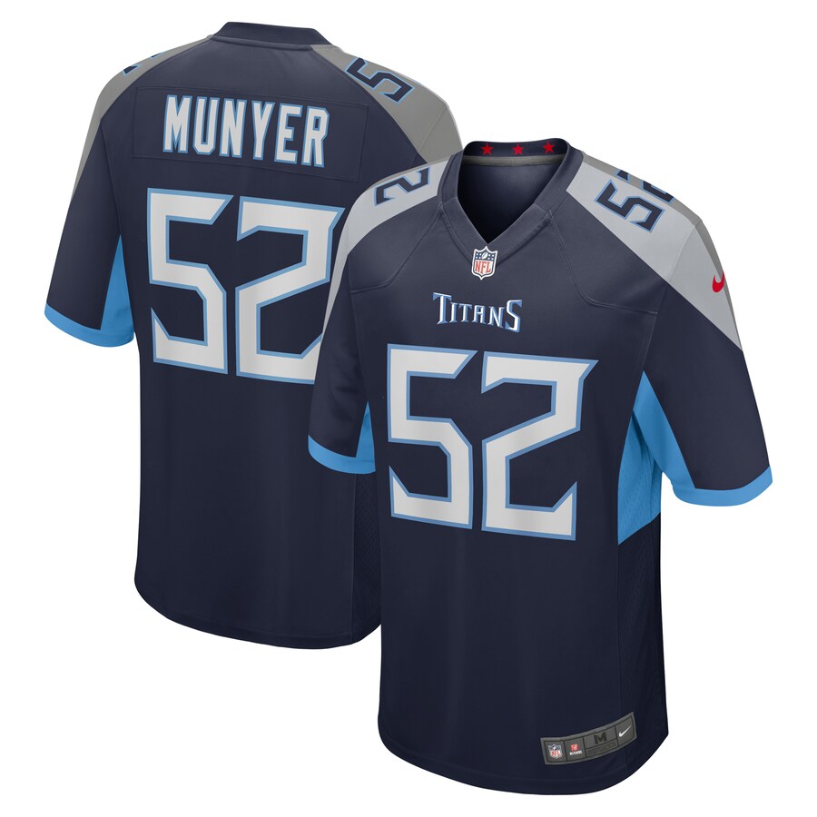 Tennessee Titans Daniel Munyer Game Navy Football Jersey product image