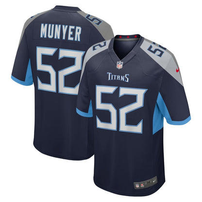 Tennessee Titans Daniel Munyer Game Navy Football Jersey product image