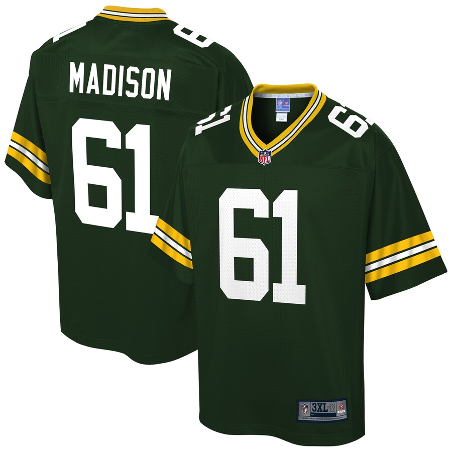 Green Bay Packers Cole Madison Pro Line Big & Tall Green Football Jersey product image