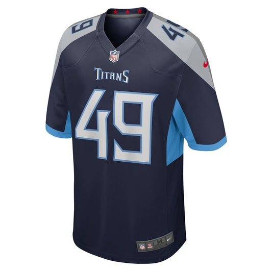 Tennessee Titans Nick Dzubnar Game Navy Football Jersey product image
