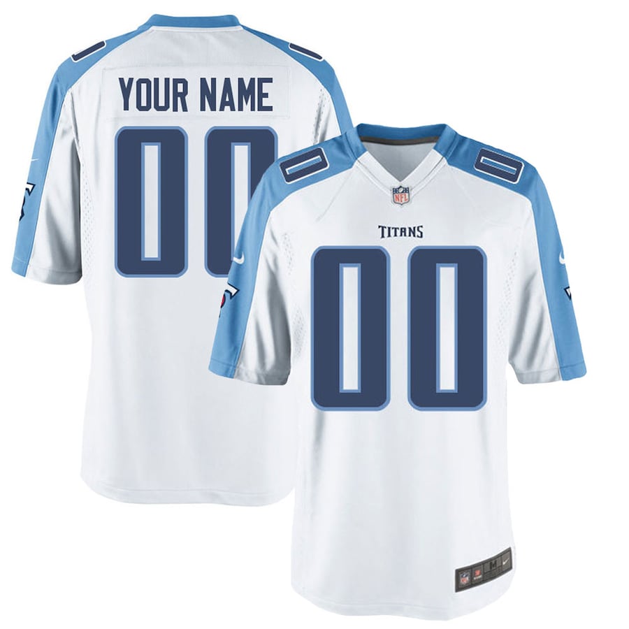 Tennessee Titans Customized Game White Football Jersey product image