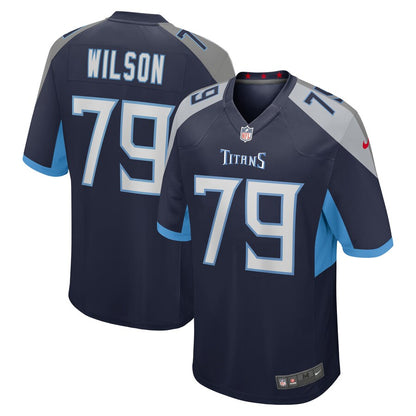 Tennessee Titans Isaiah Wilson Game Navy Football Jersey product image