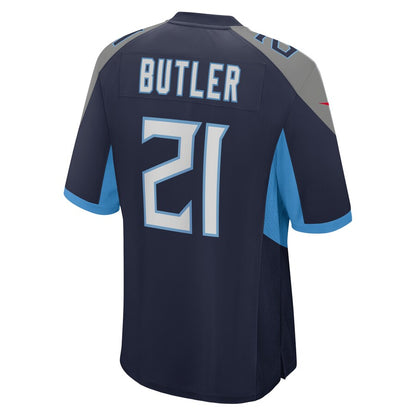 Tennessee Titans Malcolm Butler Game Navy Football Jersey product image