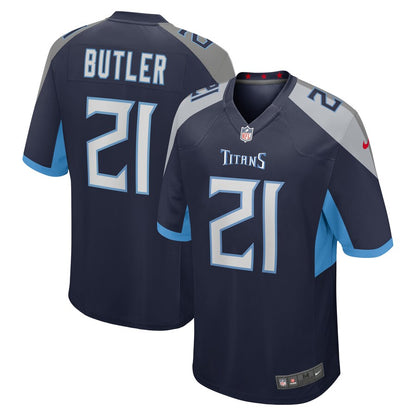 Tennessee Titans Malcolm Butler Game Navy Football Jersey product image