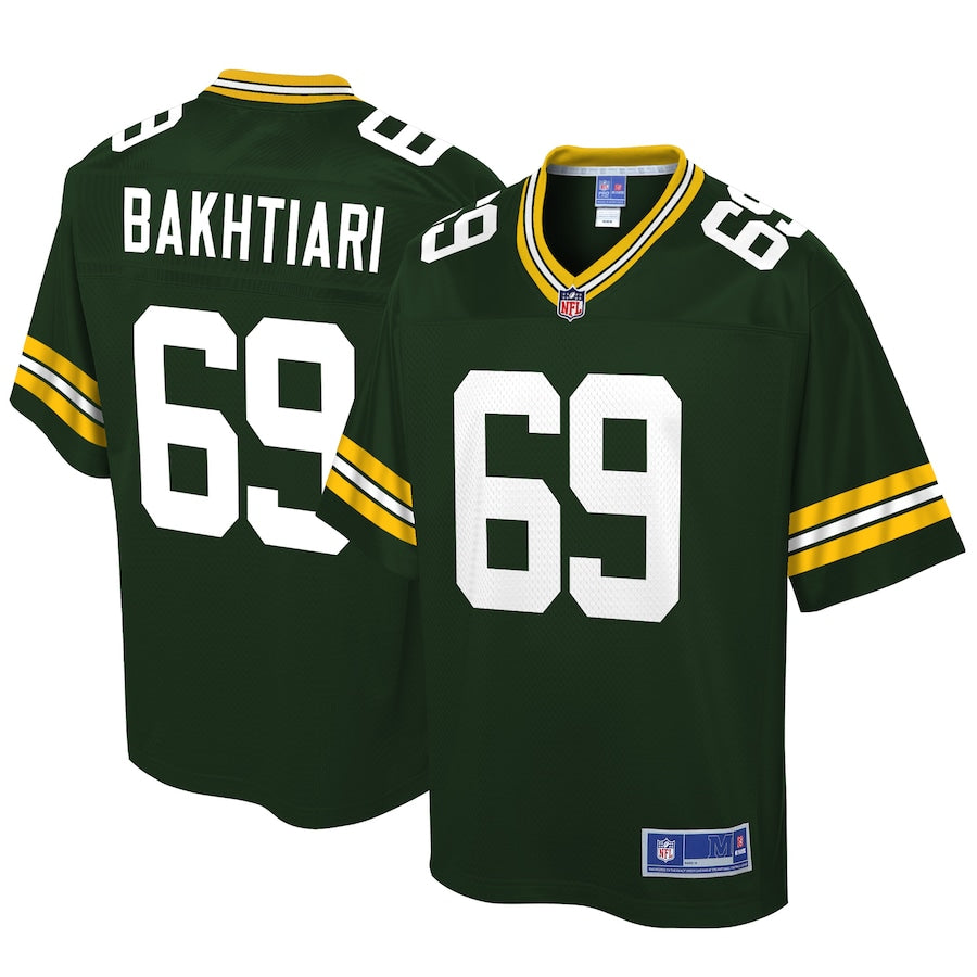 Green Bay Packers David Bakhtiari Pro Line Big & Tall Green Football Jersey product image