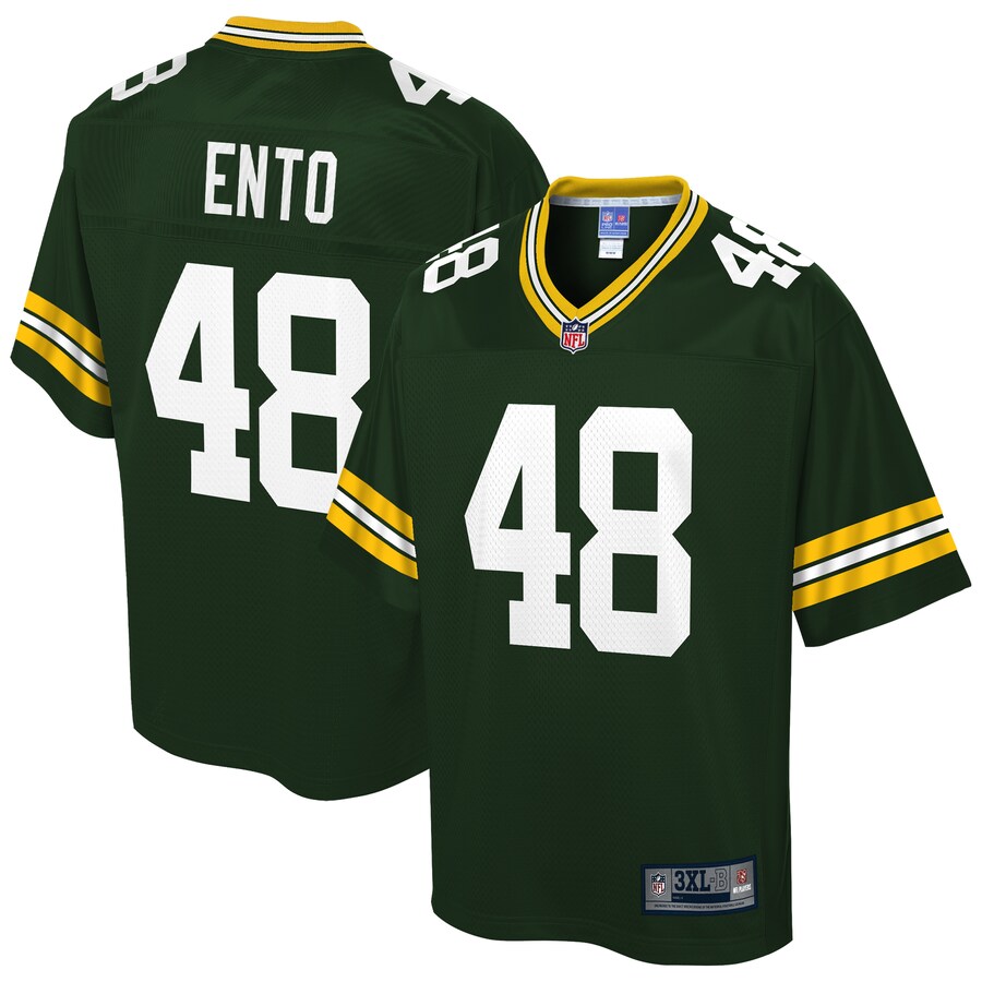 Green Bay Packers Kabion Ento Pro Line Big & Tall Green Football Jersey product image