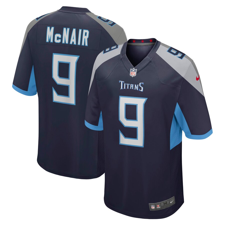 Tennessee Titans Steve Mcnair Game Navy Football Jersey product image