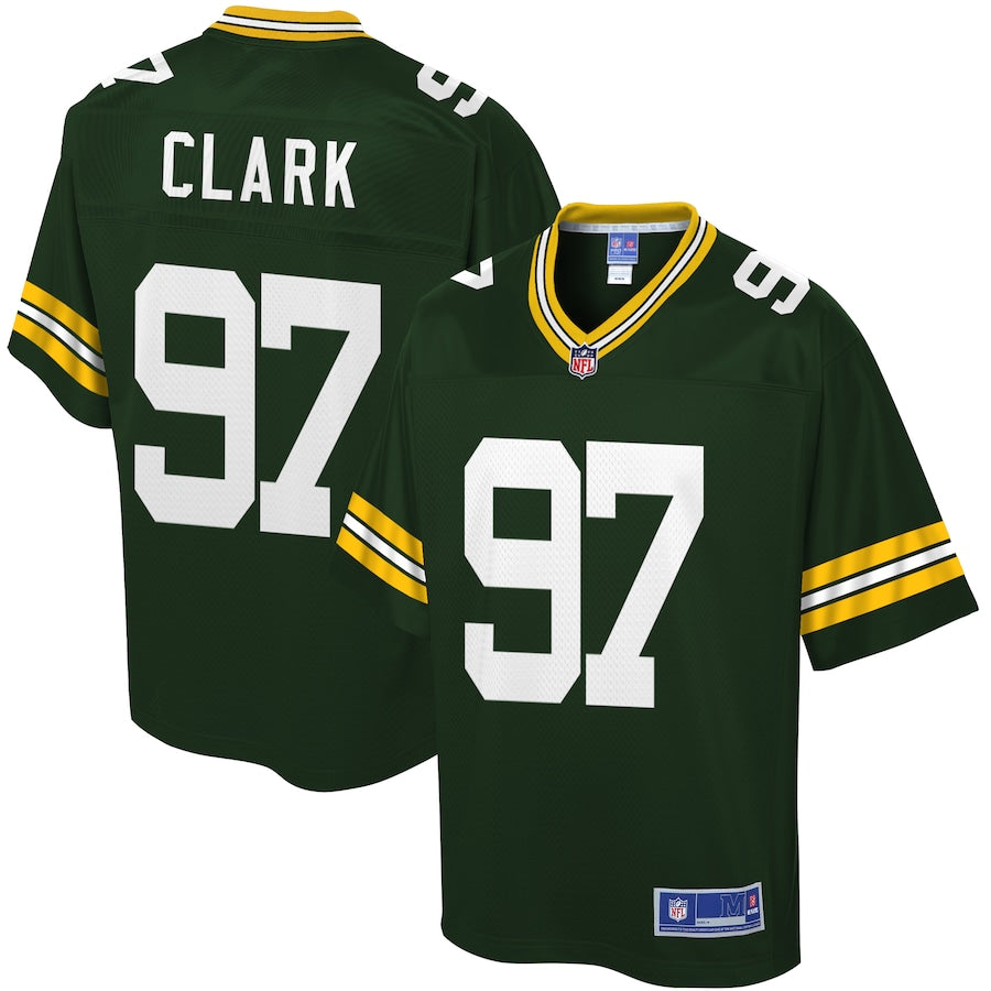 Green Bay Packers Kenny Clark Pro Line Green Football Jersey product image